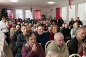 Posjet biskupa Ive Martinovića Domu za odrasle osobe Ljeskovica  